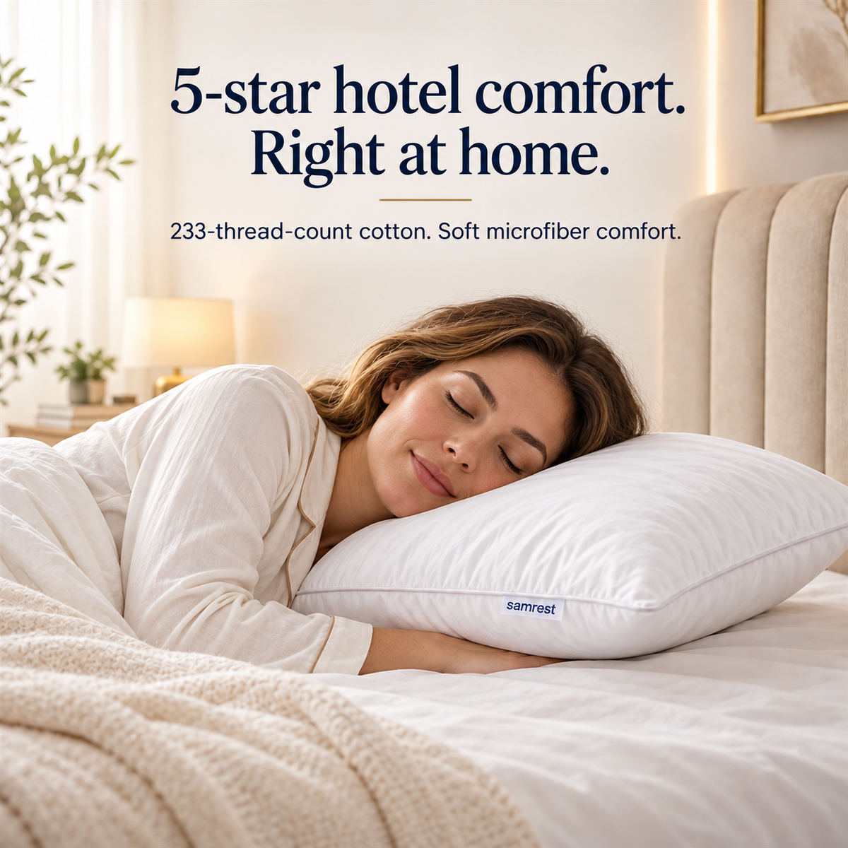 Siliconized Microfiber Pillow