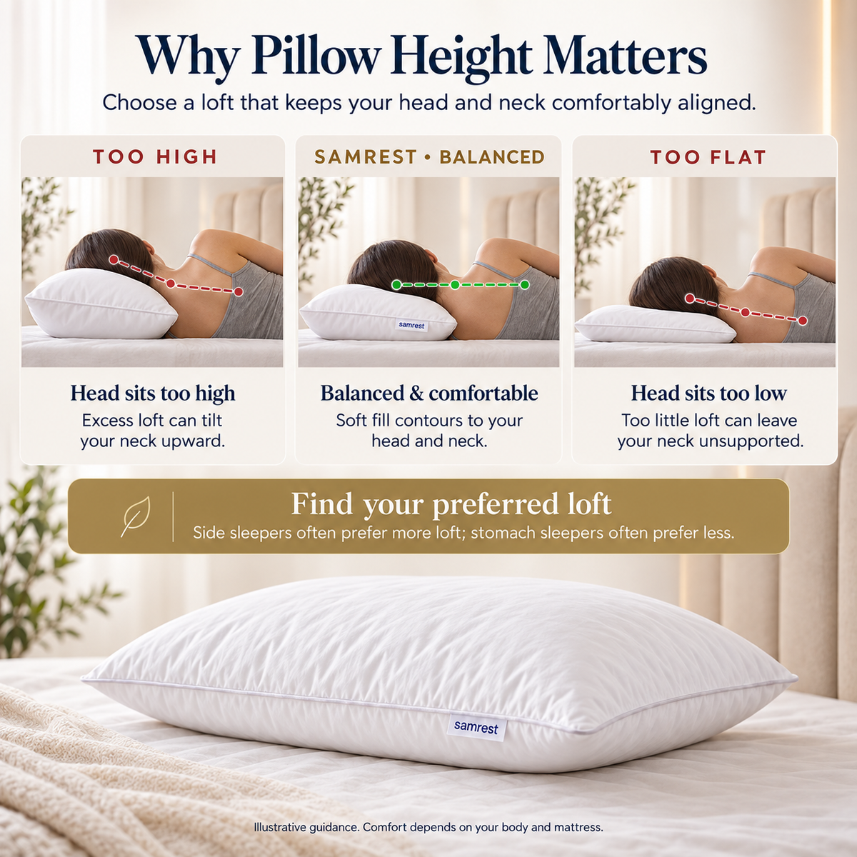 Siliconized Microfiber Pillow