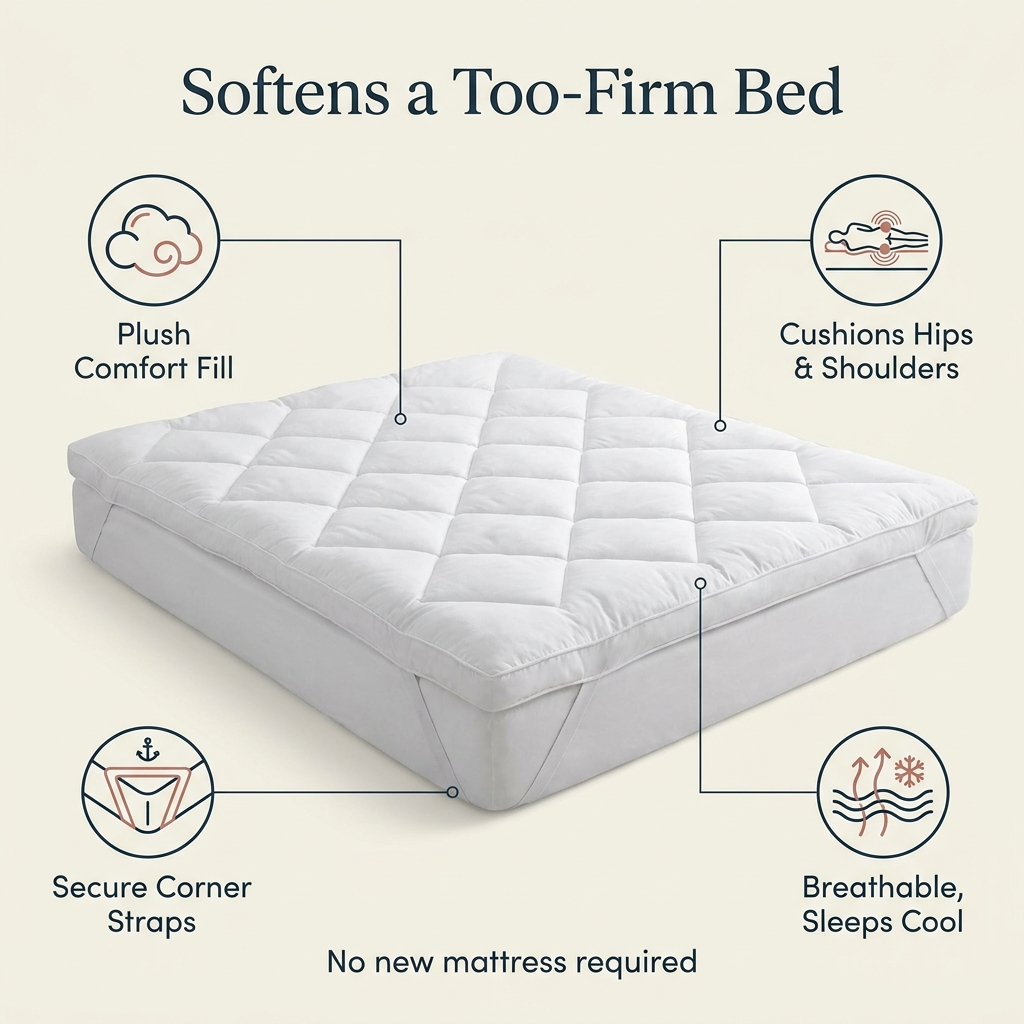 Plush Mattress Topper — Instant Comfort Upgrade